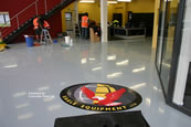 Ep213 Self leveling epoxy used in a showroom Ep213 Self leveling epoxy used in a showroom