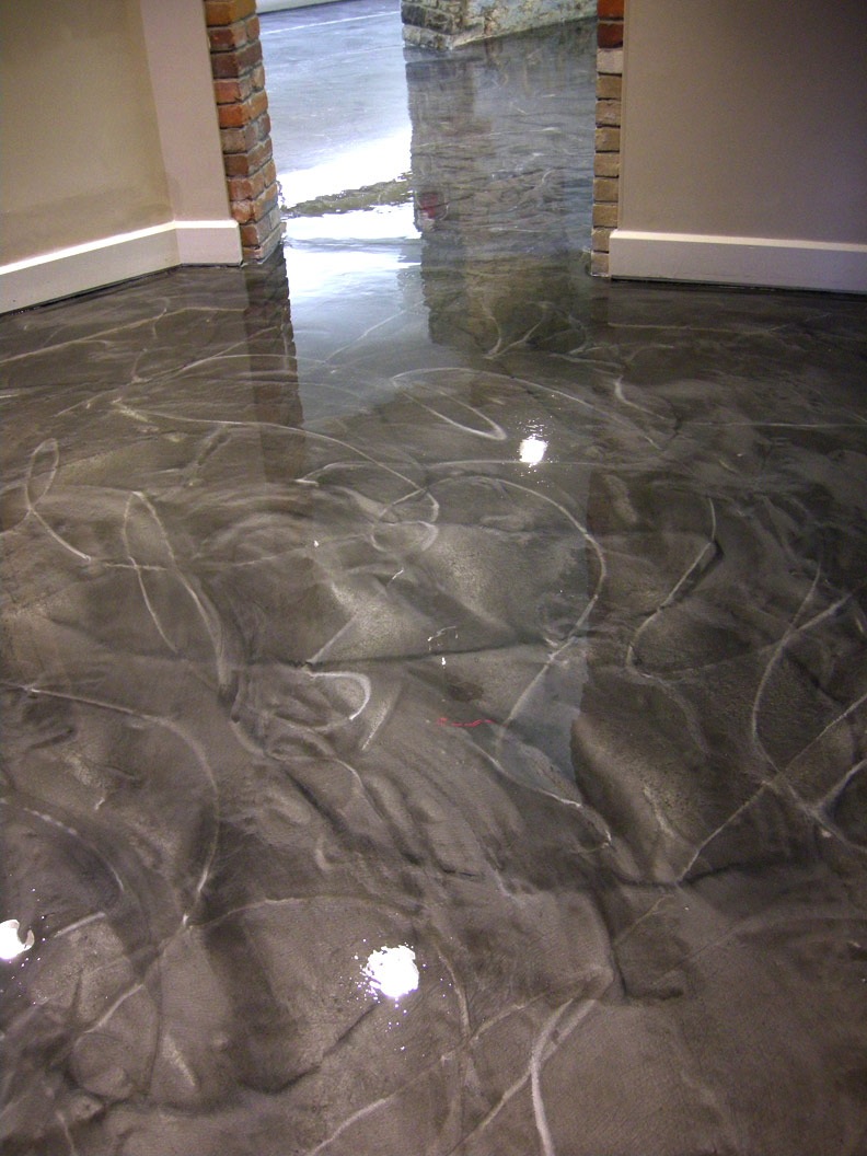 Metallic epoxy garage floor on sale cost